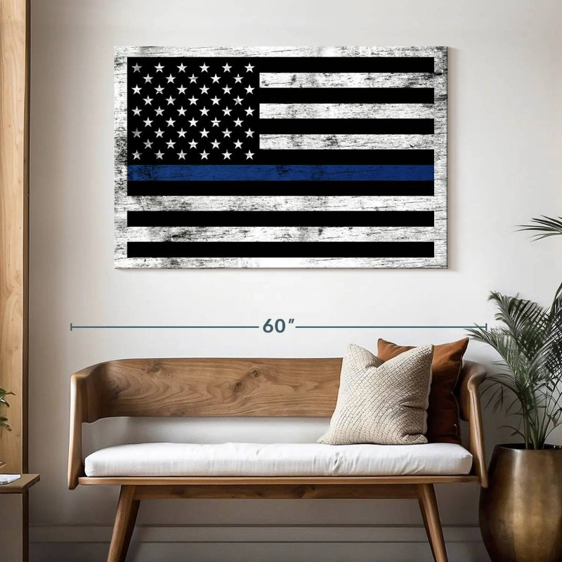 Lelar Police Support Flag, 32" H x 48" W