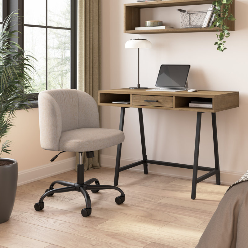 Petit bureau d'écriture et chaise Marchagee 40W pour bureau à domicile, table d'ordinateur avec rangement et sièges