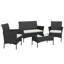 Outdoor Gerardi All Weather Wicker 4 - Person Seating Group with Cushions-1310448727