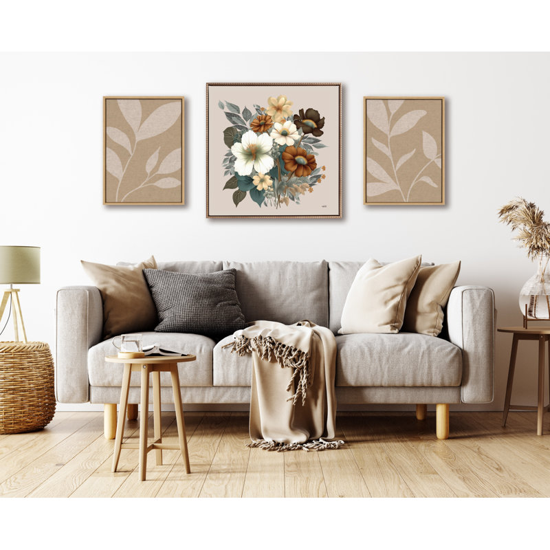 Blossom Symphony by Inkheart Designs Framed Canvas Wall Art Print