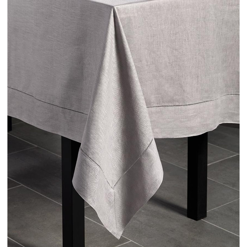 Festival Handmade Tablecloth, 106" x 66", Gray