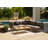 Charcoal Aluminum Outdoor Armchair Conversation Set, Dark Pebble Gray