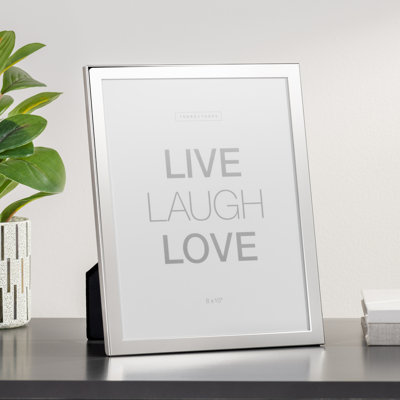   Sutton Mirror Trim 8x10 Metal Tabletop Picture Frame