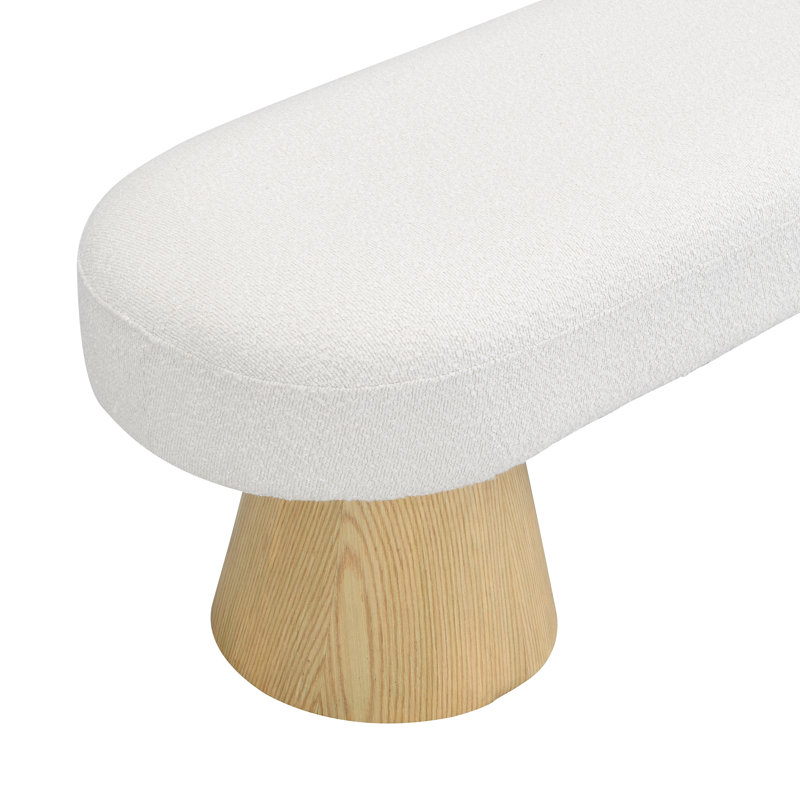 Banc rembourré 64 po Liora, Beige