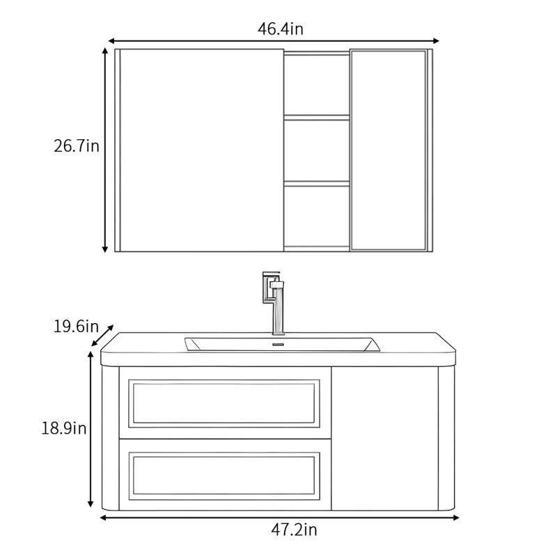 Armoire de salle de bain Fashion