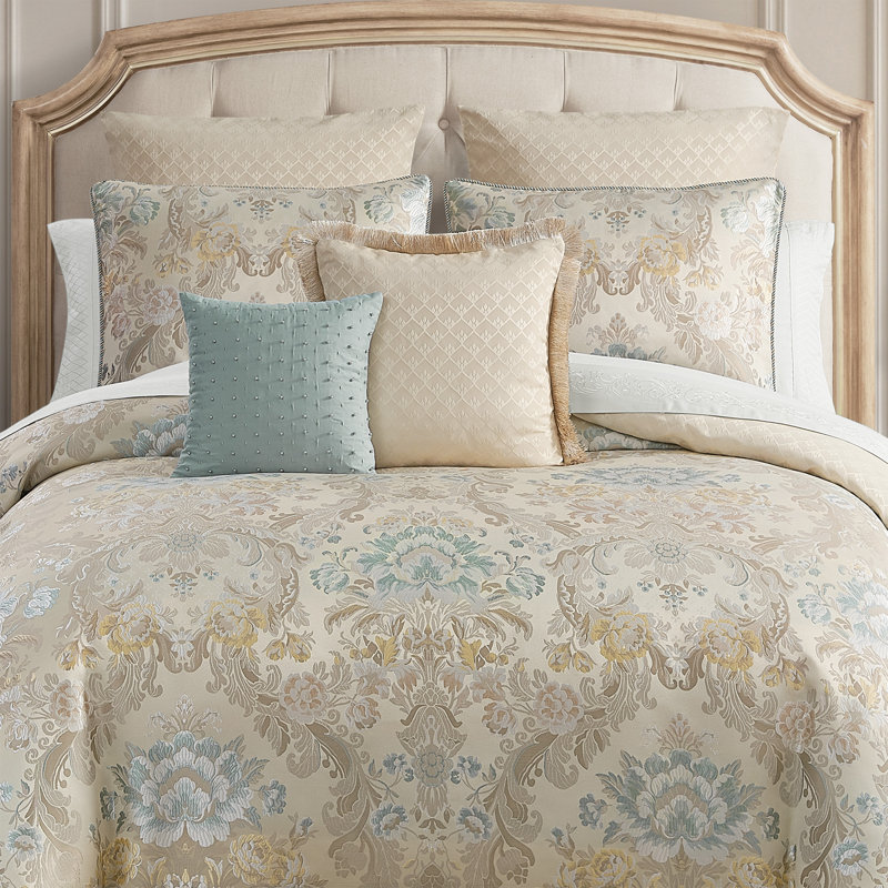 Brona Sateen Comforter Set, Queen Comforter + 7  Additional Pieces