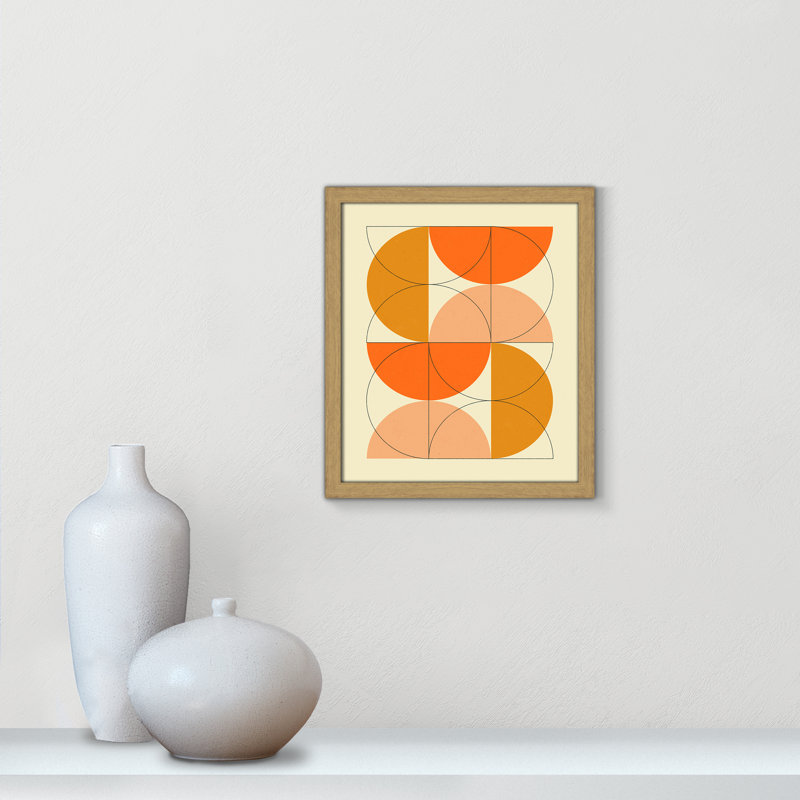 «Imaginaire 2» par Blue, Grain de bois naturel, L 13 po x H 15 po, Framed Print