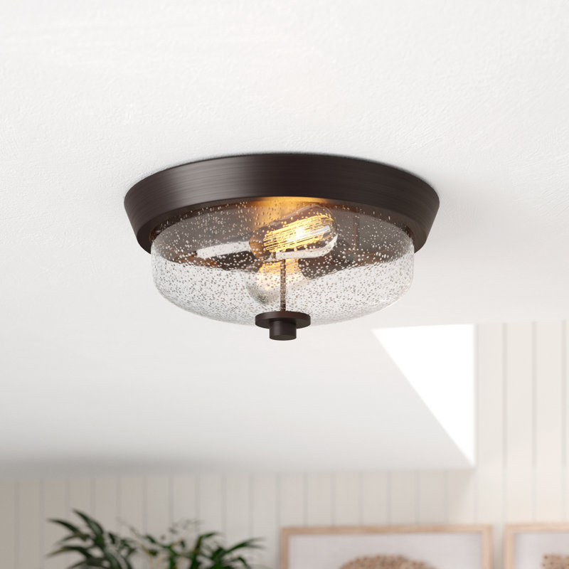 Flush Mount, Earth Black, Clear
