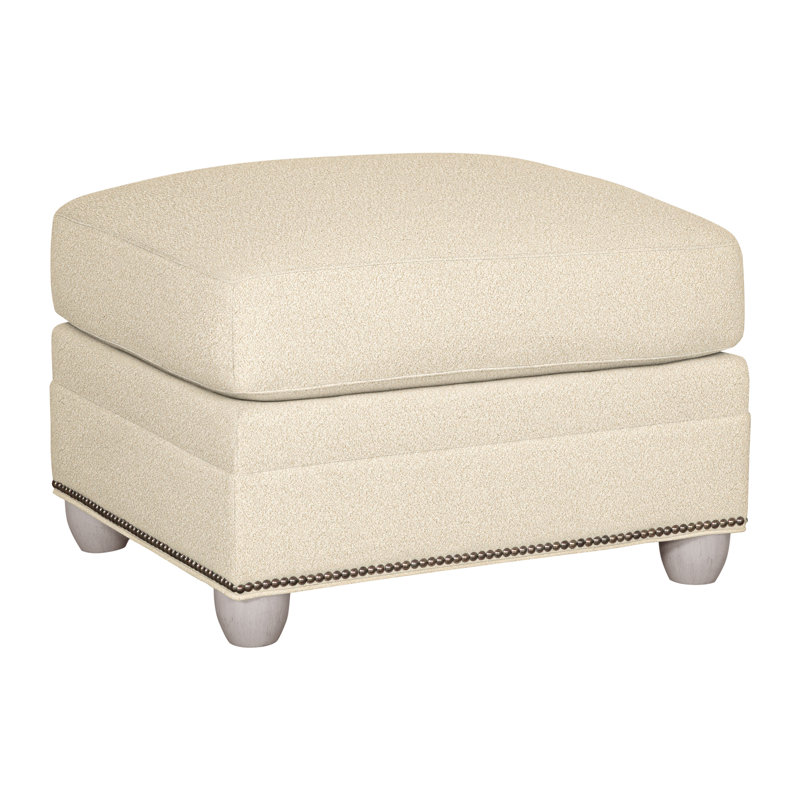 Fairgrove Upholstered Ottoman, Dove Gray, Kimoni Natural, Yes
