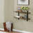 Rundell 36" Wide Rustic Industrial Solid Wood and Metal Frame Wall Mounted Tiered Shelf With Storage