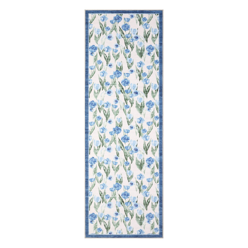 Rugs for Living Room Ultra Thin Non-Slip Floral Area Rug Modern Rugs Washable Carpet Mark Resistant,Soft Throw Mat for Bedroom,Dining Room,Office