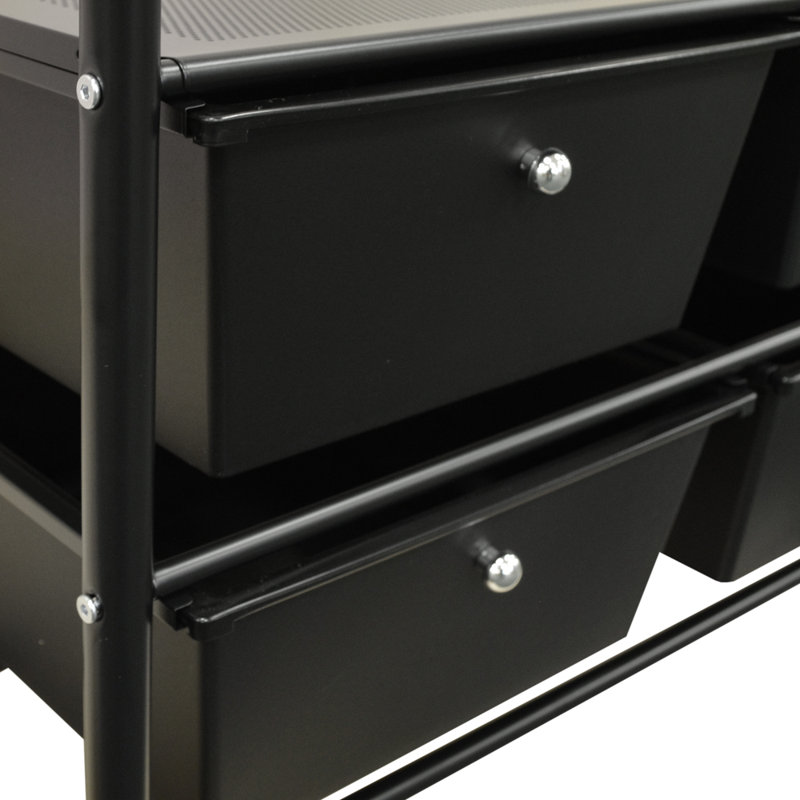 Adjustable Rolling Clothing Rack