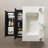 Aubrielle 30" Striped Solid Wood Bathroom Vanity With Sink, Modern Wall-mounted Floating Plywood Bathroom Storage Cabinet With 2 Drawers, White Ceramic Basin, Dark Oak-1013737876