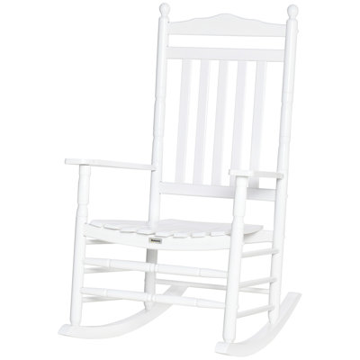 Chaise berçante à haut dossier Traditional