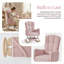 Chaise berçante avec rangement, conçue avec un tissu d'ours en peluche doux-2034929039
