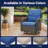 Carolina 22 x 25 inch Outdoor Cushion For High Back Chair, 4 inch Thick Outdoor Replacement Cushion, Patio Wicker Chair Cushion Set-101054797-108258322