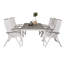 Faiyaz 6 - Person Patio Dining Set with Extendable Rectangular Table-802272742-802928452