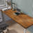 Gladys Solid Acacia Wood Tabletop - 1'' Thick, Durable and Customizable Surface for DIY Desktop, Office Desk, Dining Table, Kitchen Countertop-740088209-740088208