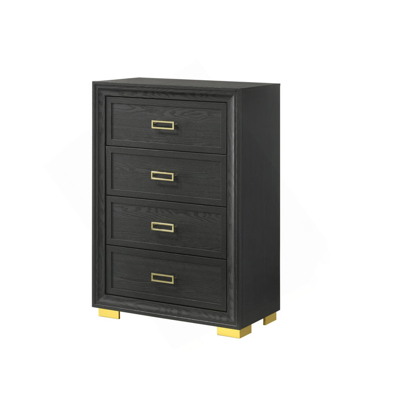 Mobilier de chambre à coucher 4 pièces Glamour