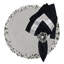 Silver And Black Mixed Beaded Round Placemat