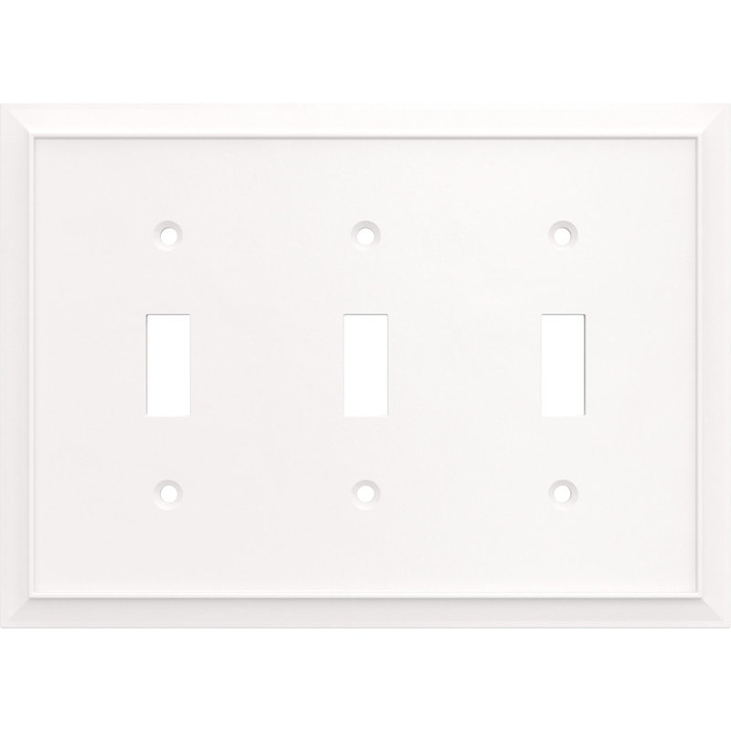 Franklin Brass Classic Architecture 2 3-Gang Light Switch/Toggle Wall Plate (2-Pack)