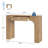 47-Inch Long Console Table with Drawer, Wooden Rectangular Sofa Table Behind The Couch, Industrial Farmhouse Entryway Foyer Hallway Tables-1462365766