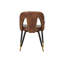 111.76cm H Upholstered Side Chair in Brown
