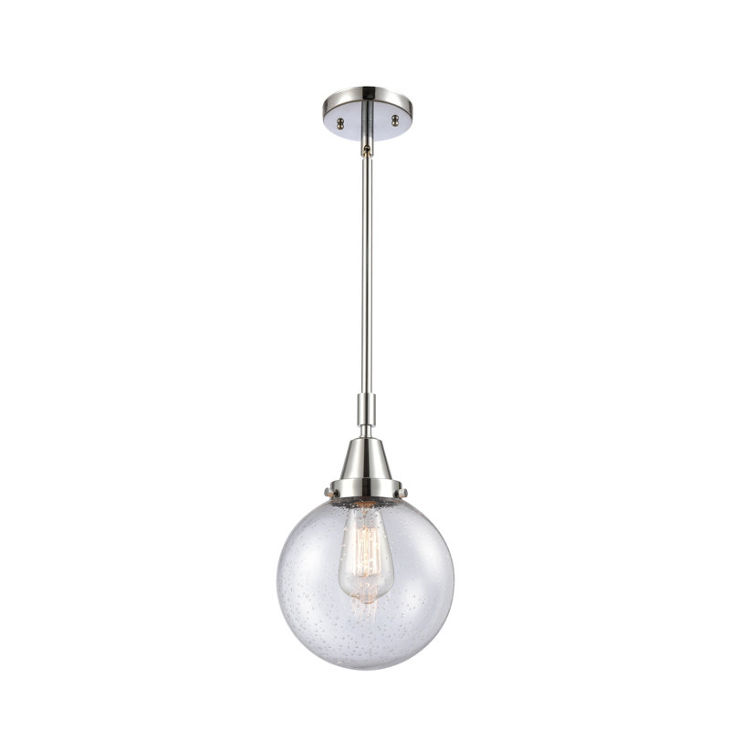 Luminaire suspendu à 1 lumière Lorri, Ampoule non incluse, H 45,62 po x l 8 po x P 8 po, Chrome poli