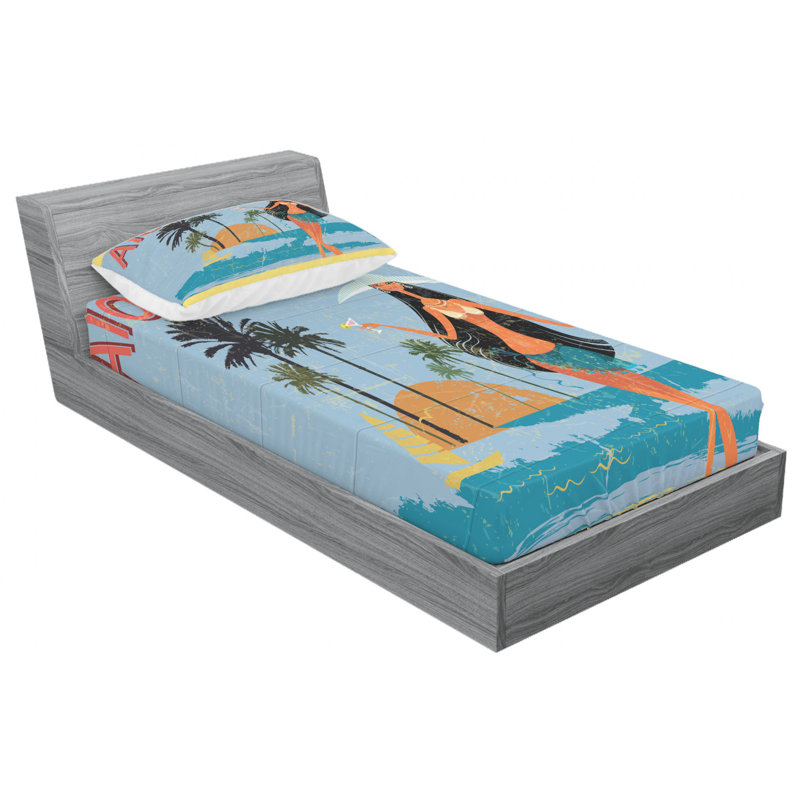 Microfiber Sheet Set, Twin Sheet Set with Fitted Sheet and 1 Pillowcase