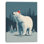 Hiver, ours polaire au chapeau rouge, art mural