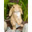 CURIOUS RABBIT GARDEN STATUE