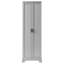 Armoire de rangement grise pour la salle de bain et le bureau, tablette, tablette ajustable, salle de bain basculante, deux portes,