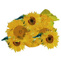 Kahuna Grip Sunflowers Bathtub & Shower Mat