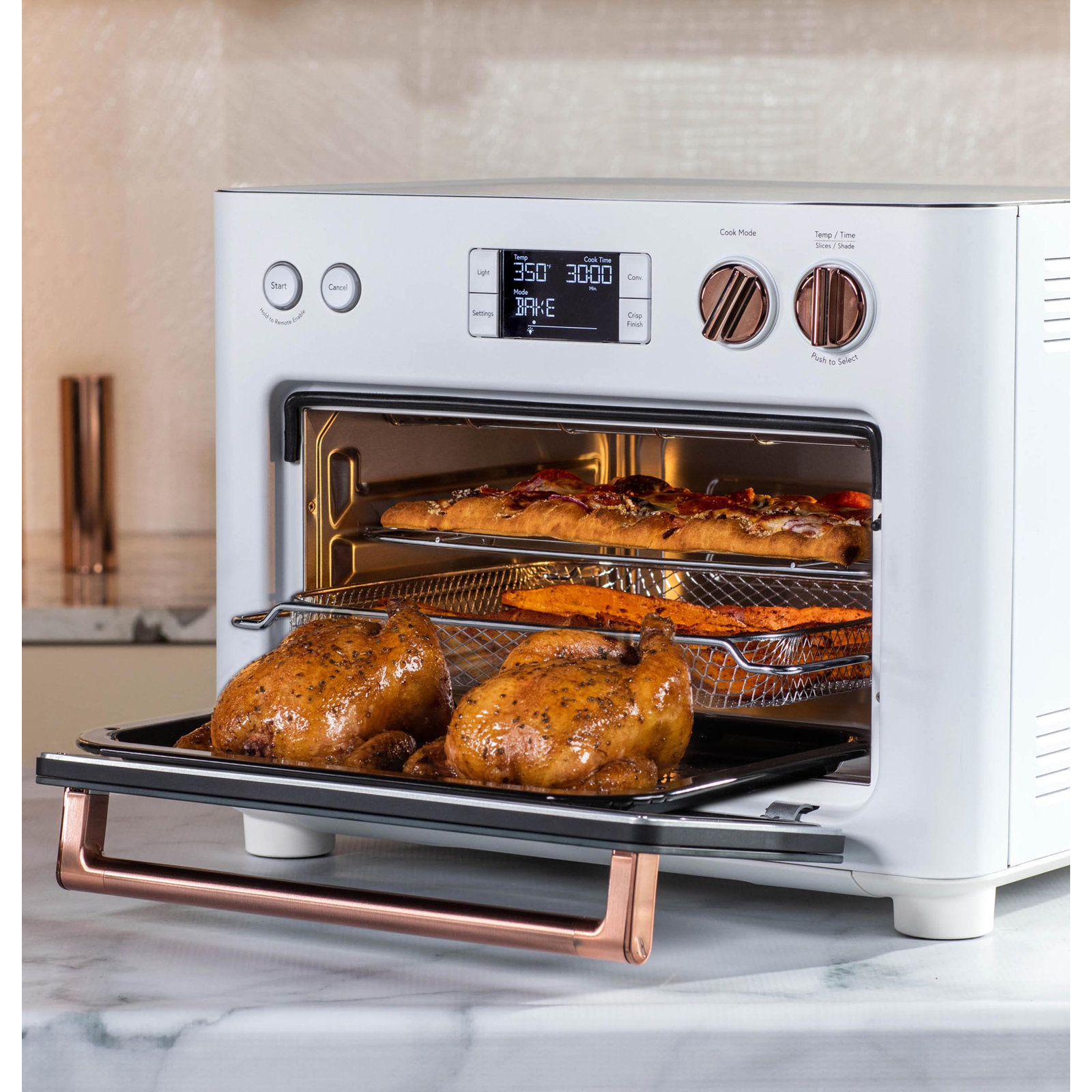 Café Couture Toaster Oven with Air Fry, Matte White