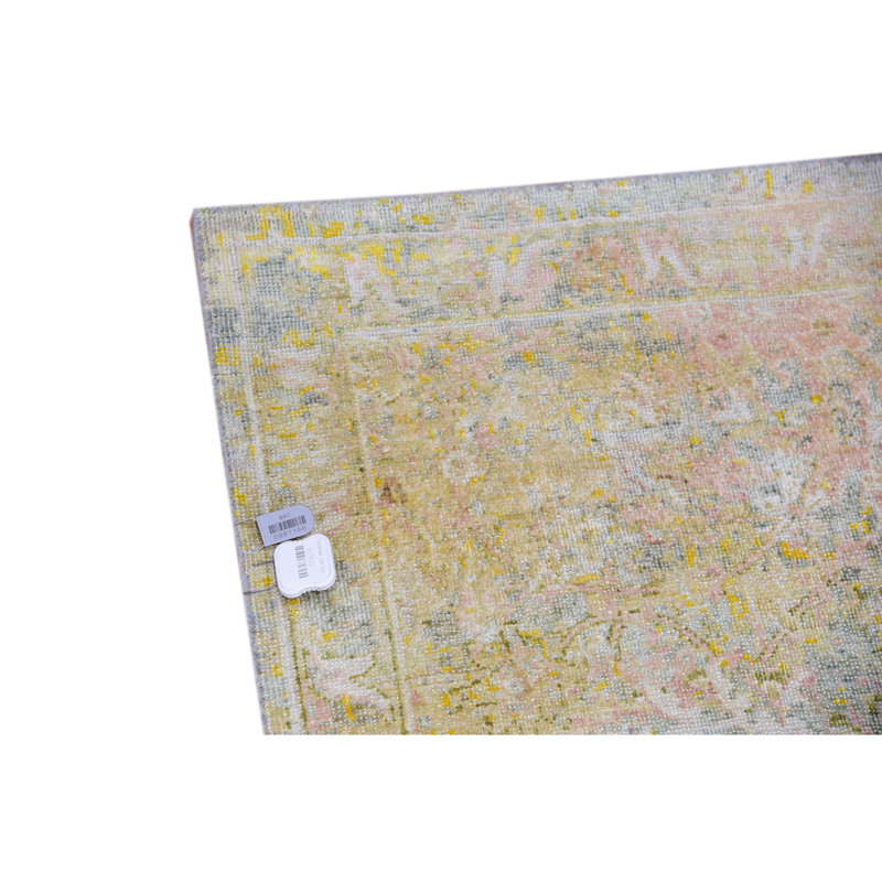 Abstract Area Rug in Gold And Multi, Rectangle 12' x 15'