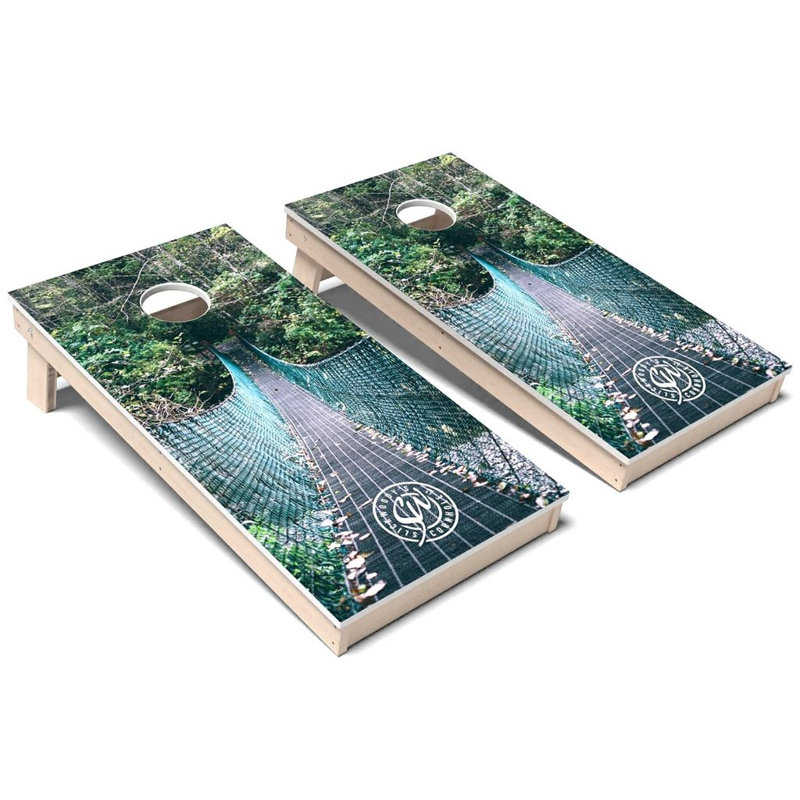 Ensemble de planches de jeu de cornhole en composite toutes saisons Lifestyle Bridge, Ajouter un étui de transport