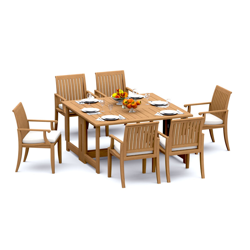 Lagos Outdoor - Piece Teak Dining Set, 6