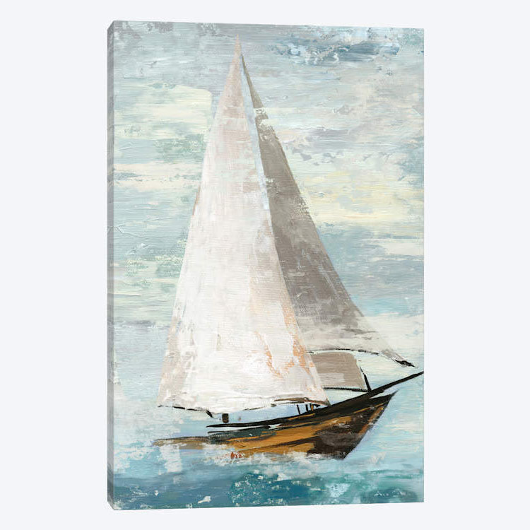 «Quiet Bateaux II», reproduction sur toile tendue, H 26 po x l 18 po x P 1,5 po, Toile tendue, Pas de tapis