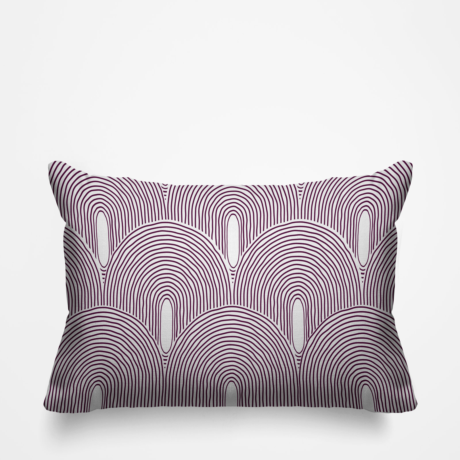 Limpo Starburst Indoor/Outdoor Throw Pillow, Purple, 14"H x 20"W, Rectangular