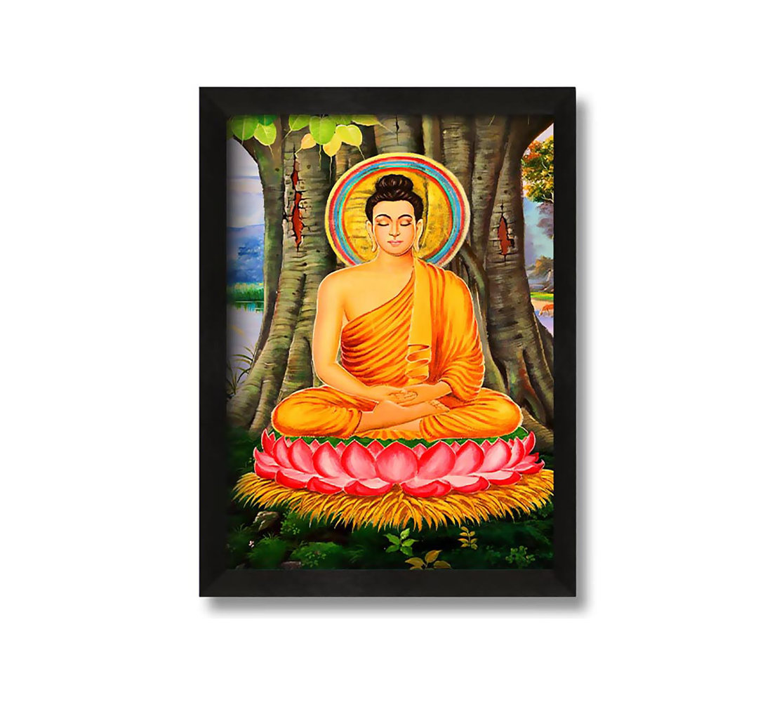 Gerahmtes Leinwandbild Buddha 3