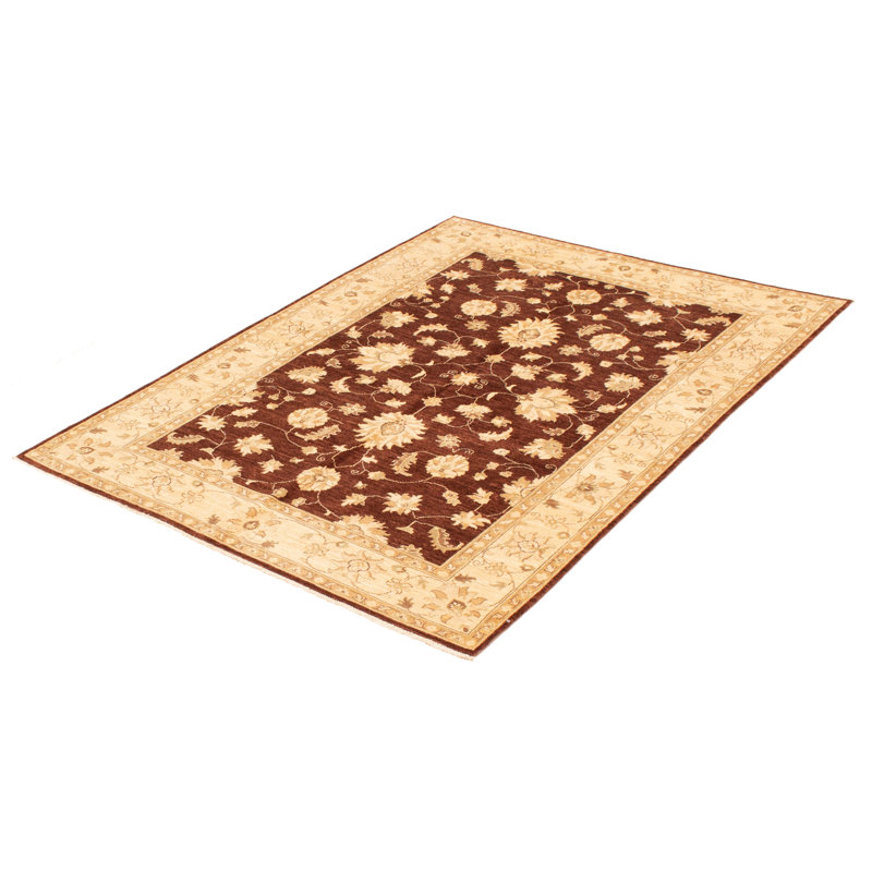 Tapis brun foncé Peshawar Oushak 5 pi 9 po x 8 pi 0 po