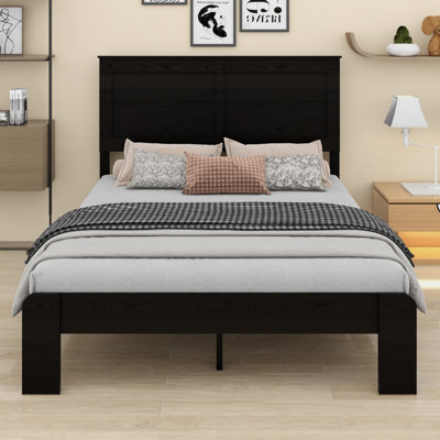 Bed Frame, Wood Platform Bed Frame ,Large Under Bed Storag