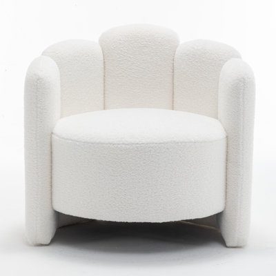 Sherpa Upholstered Barrel Chair