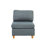6Pc Modular Sectional Couch: Steel Grey Fabric For Living Room, 2X Wedges, 3X Armless Chairs, : Space, 1X