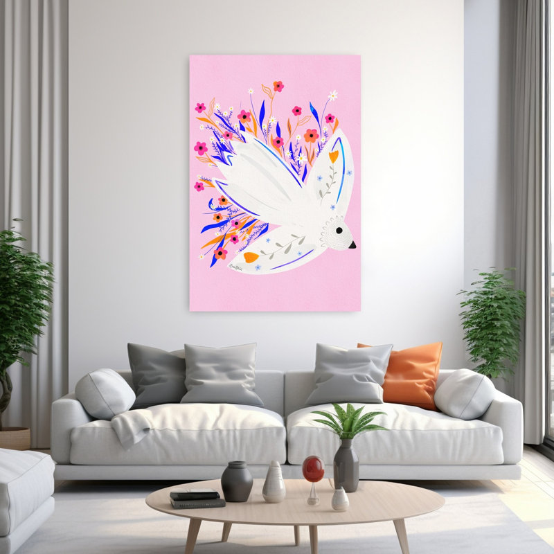 Print, 152.4 cm H x 101.6 cm W, Pink