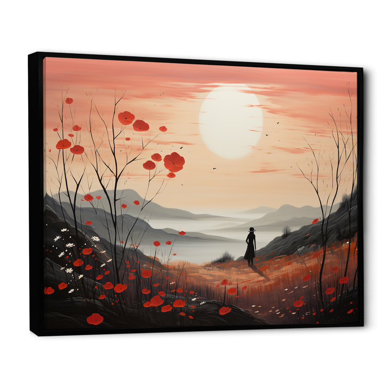 «Meadow Mystic Wilderness I» sur toile, Cadre flottant noir, H 34 po x l 44 po x P 1,5 po