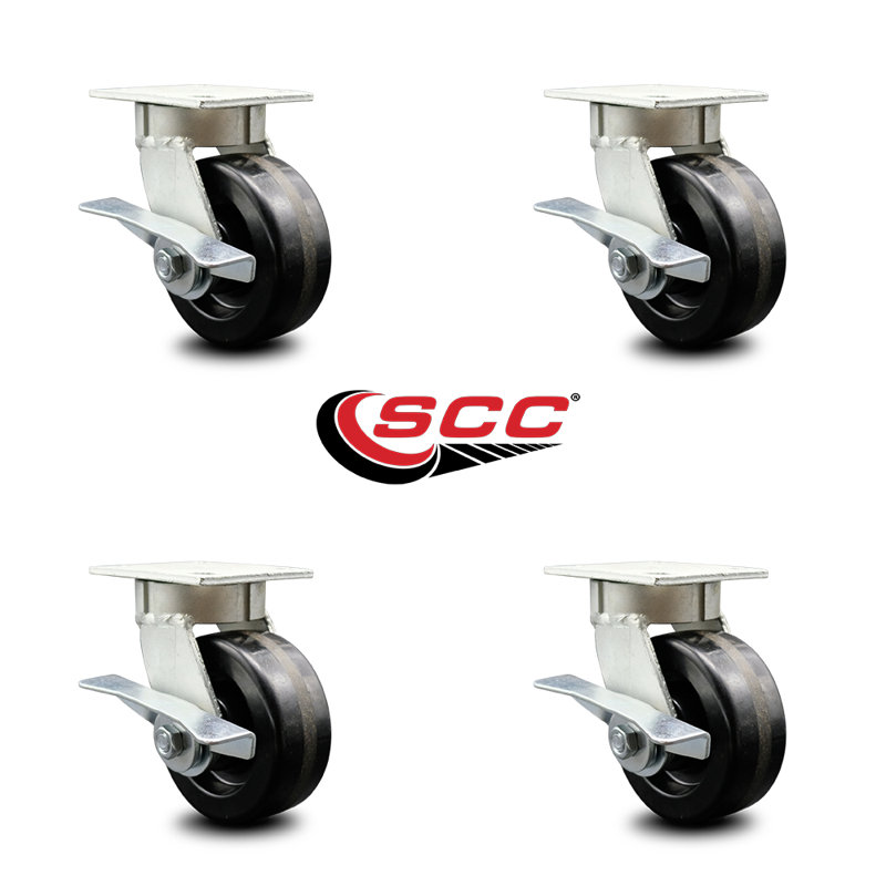 Kingpinless Phenolic Swivel Caster