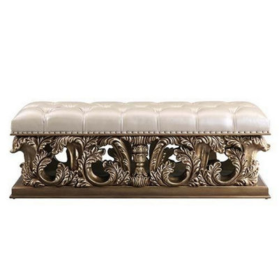 Kamyar Faux Leather Bedroom Bench
