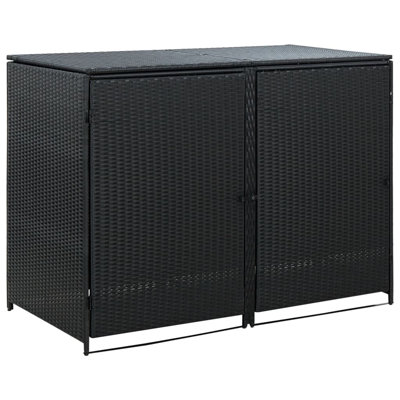 Double Wheelie Bin Shed