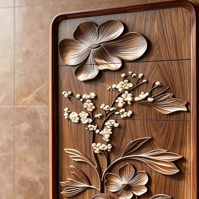 Commode de vestibule en bois massif